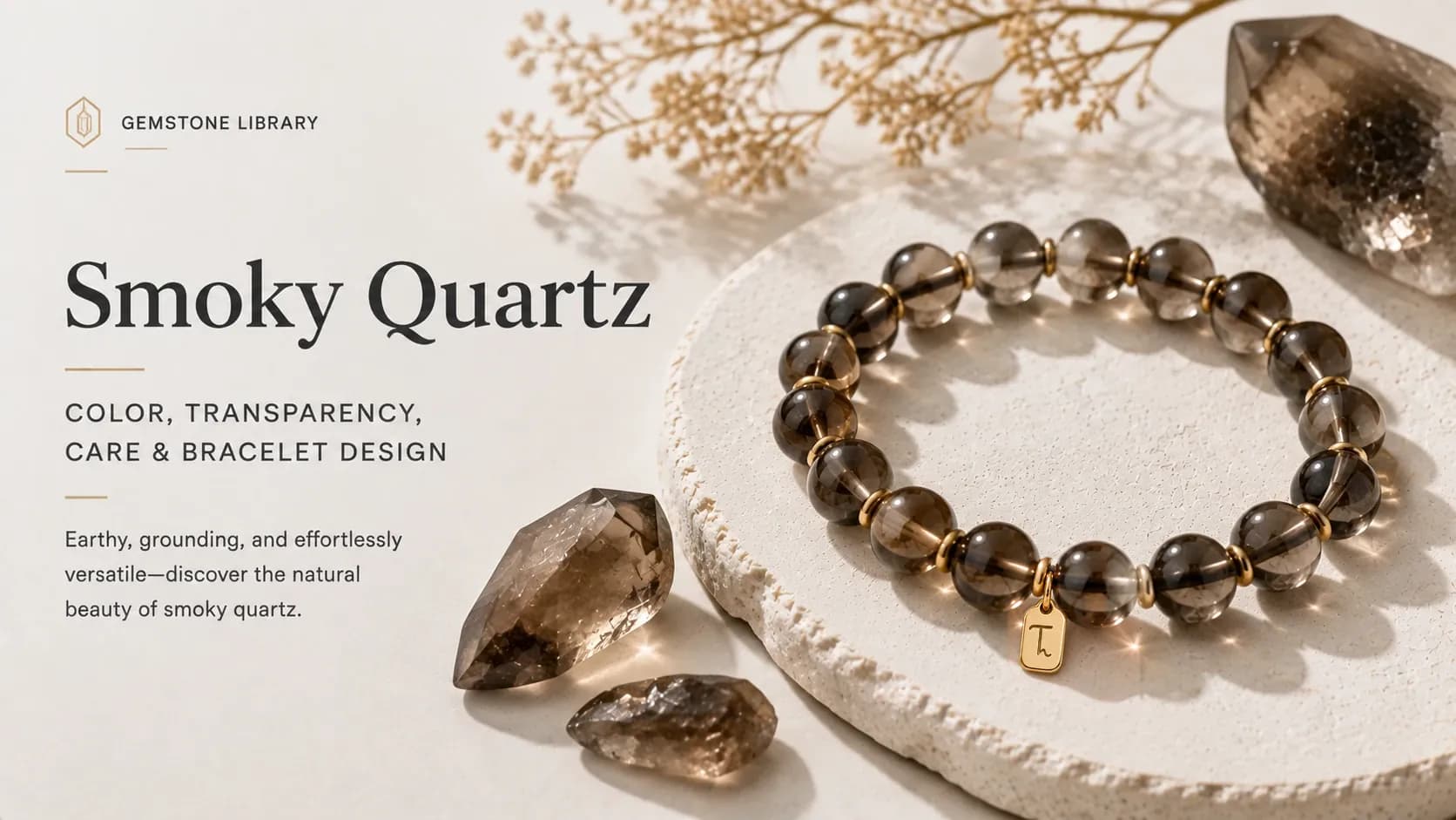Smoky Quartz: Color, Transparency, Care & Bracelet Design